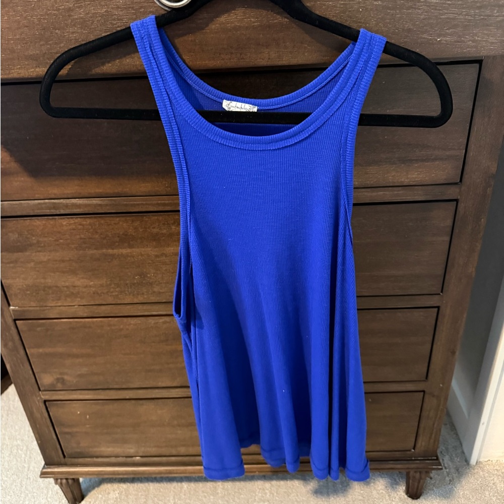 Sleeveless Blue Women's Top